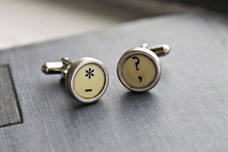 Joy Sparks Designs - Wholesale Cufflinks - Typewriter Key Cufflinks1