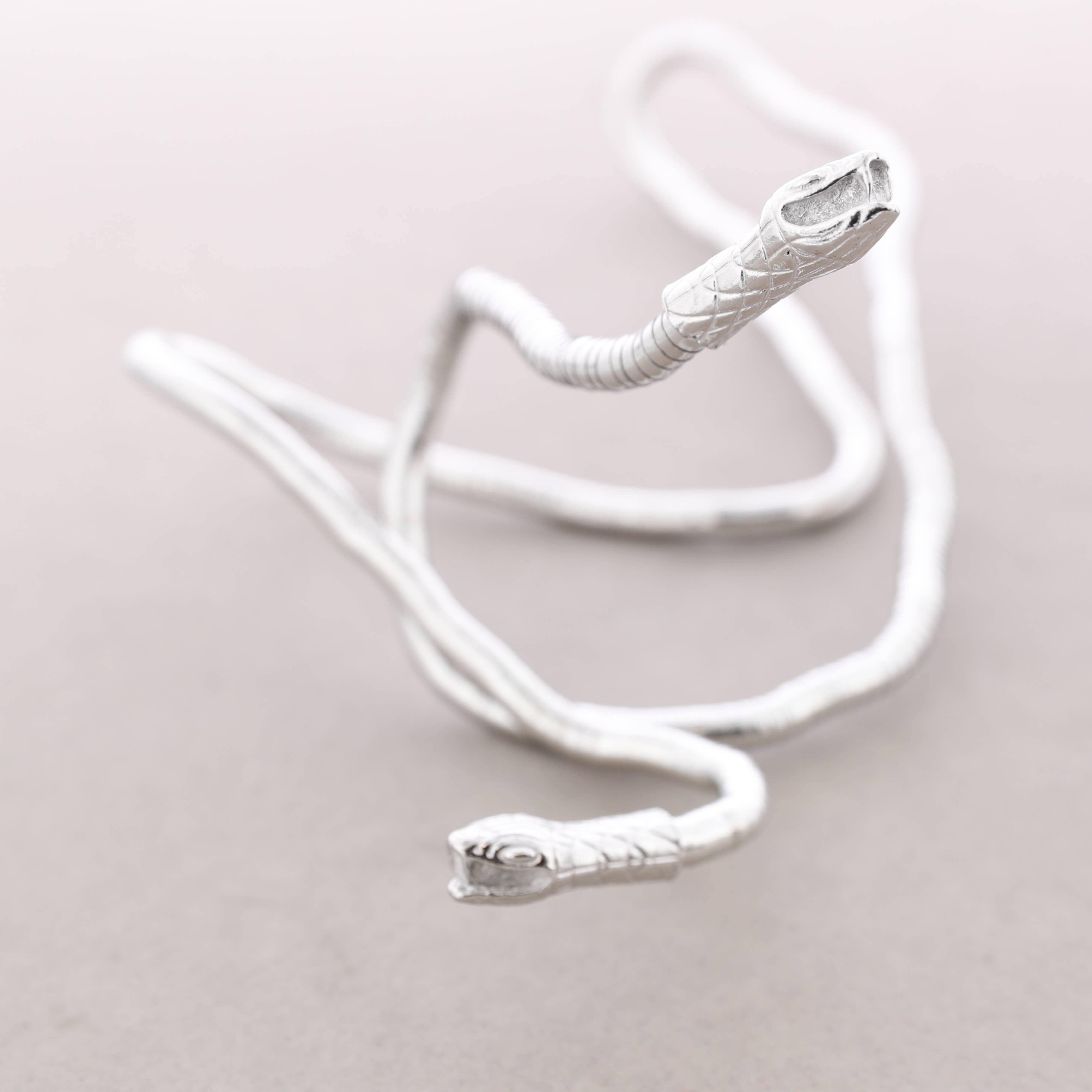 Sonata - Wholesale Snap Jewelry - Open Flexible Snake Metal Necklace4