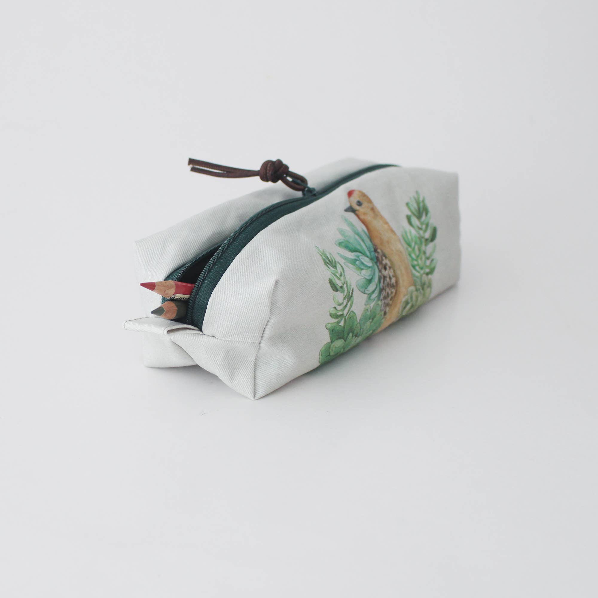 The Blue Rabbit House - Wholesale Makeup/Cosmetic Bag - Felix the Woodpecker | Square Pouch | Cosmetic Bag3