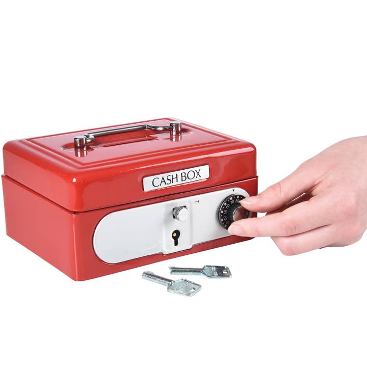 US Toy Company - Wholesale Money/Piggy Bank - Metal Cash Box 6-unit case pack1