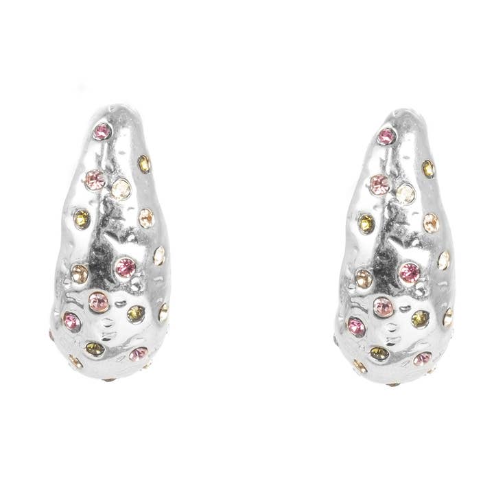 Orecchini audaci in argento scintillante per la vendita all'ingrosso da parte di A&C Oslo