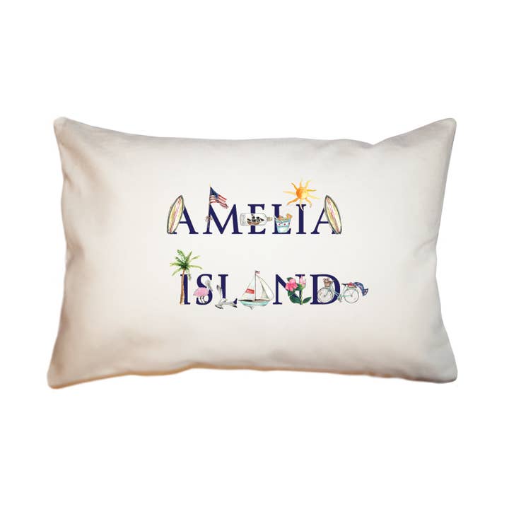 amelia island rectangle pillow for wholesale by Tina Labadini Designs