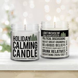 Happy F*ing Holidays, Funny Christmas Candle