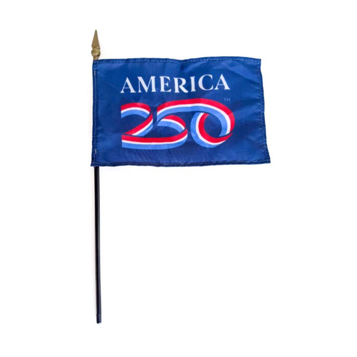 6" x 4" Handheld Flags, Navy - Pack 0f 12 for wholesale by America250
