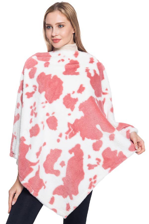 Cap Zone - Vente Poncho – femme - Ponchos à motif de vache3
