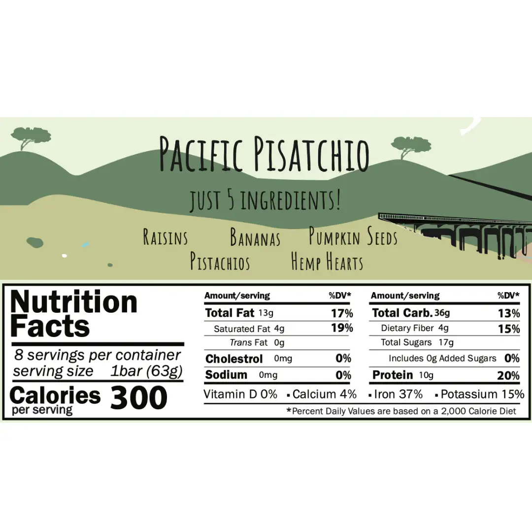 San Diego Bar - Wholesale Snack Bar - San Diego Bar Pacific Pistachio  ( $18.00 / 8 Pack )1