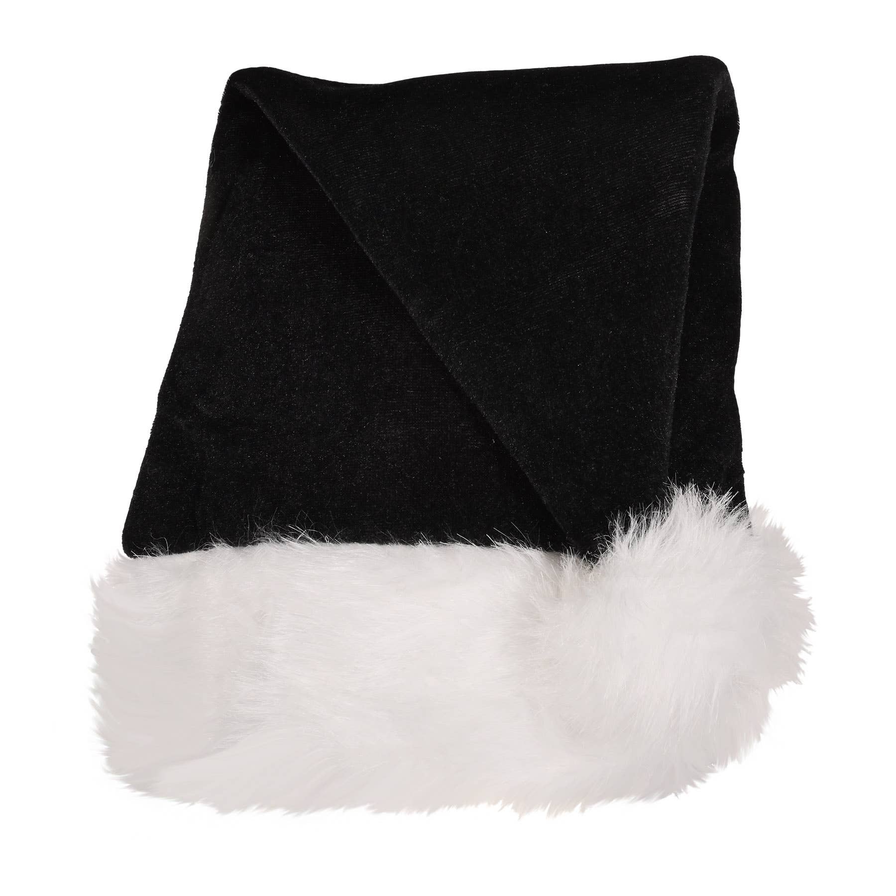 Beistle - Wholesale Santa Hat - Black Santa Hat, one size fits most2