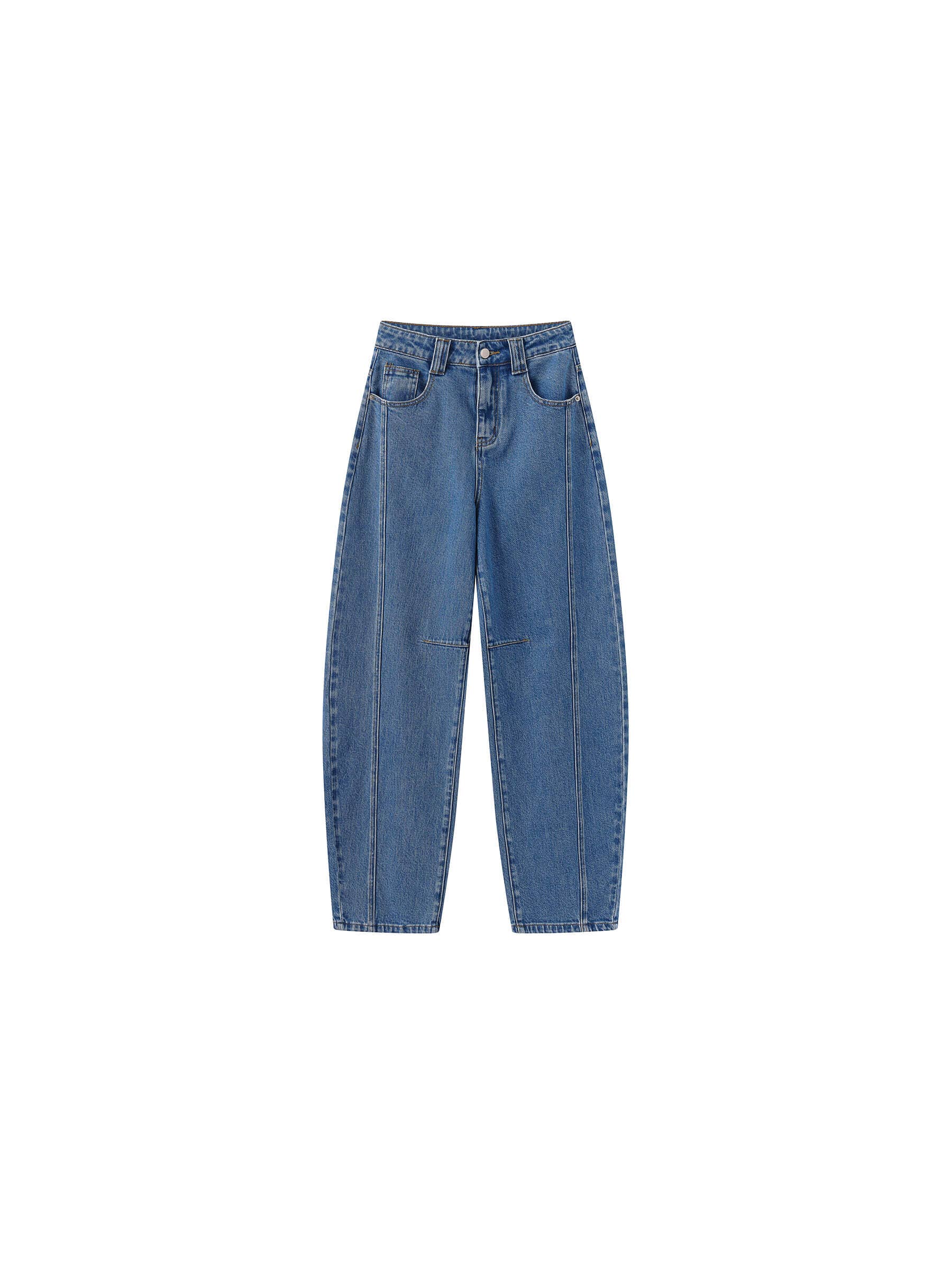 CUBIC - Wholesale Jeans - Women's - Panelled Loose-Fit Wide-Leg Tapered Jeans13