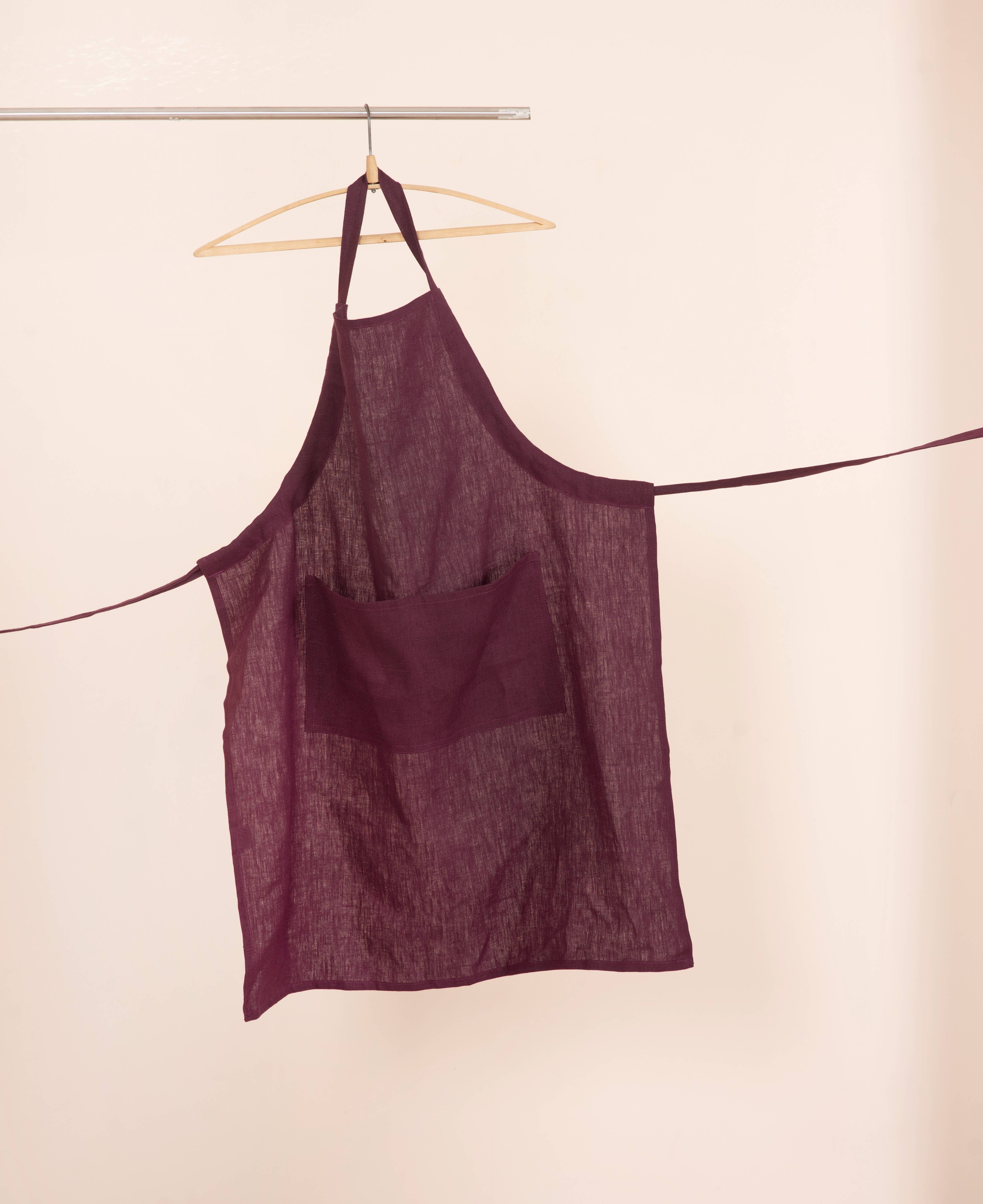 LinenQ - Wholesale Apron - Linen apron with pockets in various colors 6