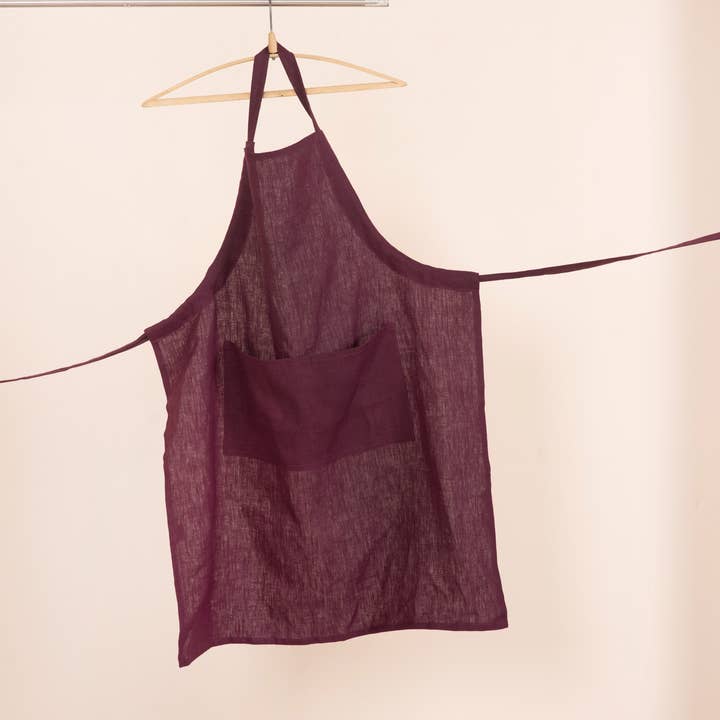 LinenQ – Engroshandel Forklæde – Linnedforklæde med lommer i forskellige farver18