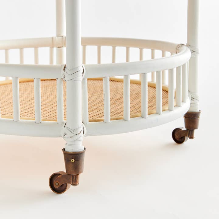 Napa Home & Garden - Wholesale Bar Cart - Rowelyn Bar Cart - White3