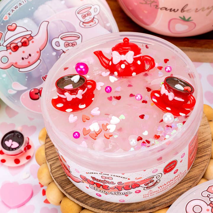 Kawaii Slime Company - Wholesale Putty/Slime - Kids - You're a Cute Tea Clear Slime (4pcs/case)