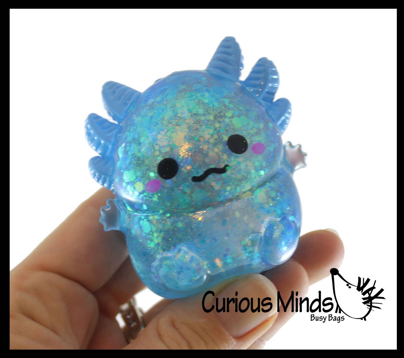Curious Minds Toys - Wholesale Squishy toy – Kids & Baby - 1 Axolotl Sugar Ball - Syrup Molasses Thick Glue/Gel Stress12