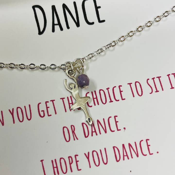 Jane Elizabeth Jewelry – wholesale Pendant/charm necklace – Dance Recital Gift, Girls Ballerina Necklace, Ballet Charm4