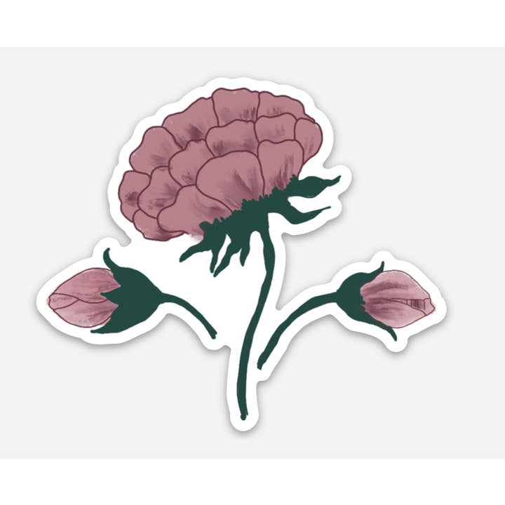 Adesivo in Vinile Floreale Elegante - Adesivo Fiore Mughal per la vendita all'ingrosso da parte di mo.mitt