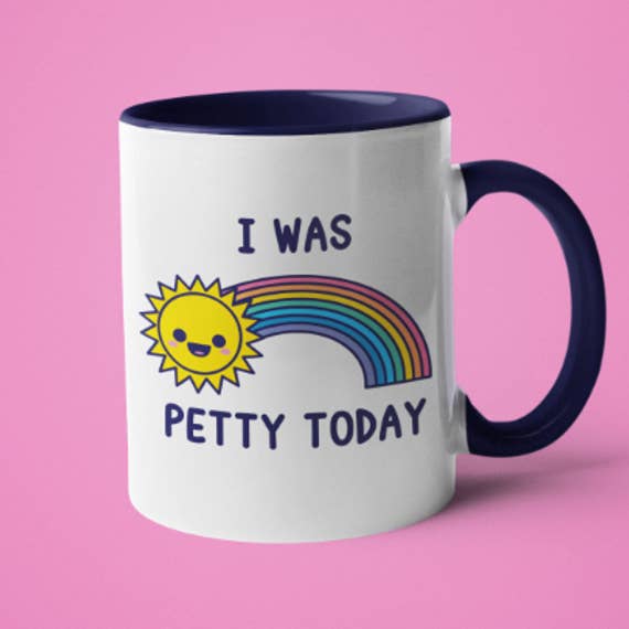 'I Was Petty Today' Rainbow Coffee Mug for wholesale by Ink Pop