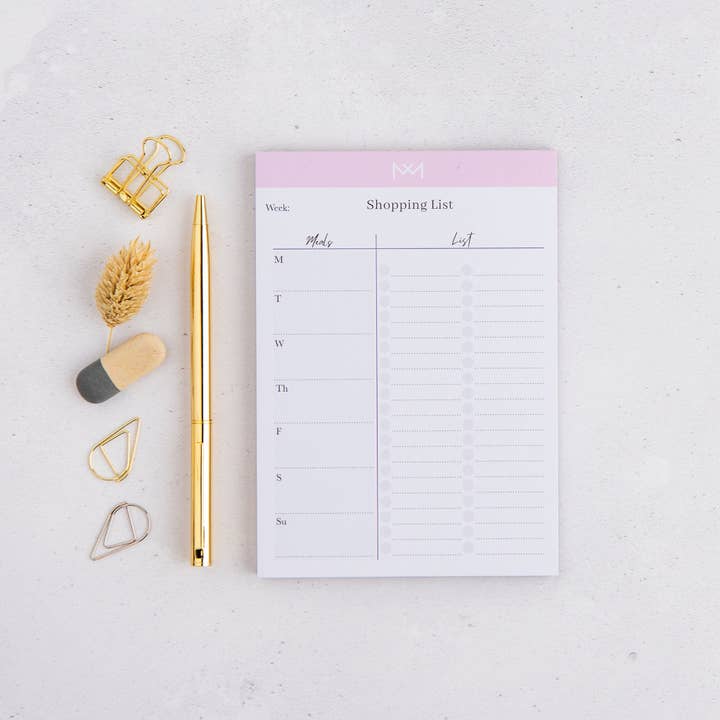 Shopping List Notepad for wholesale by Make Life Easy Planner