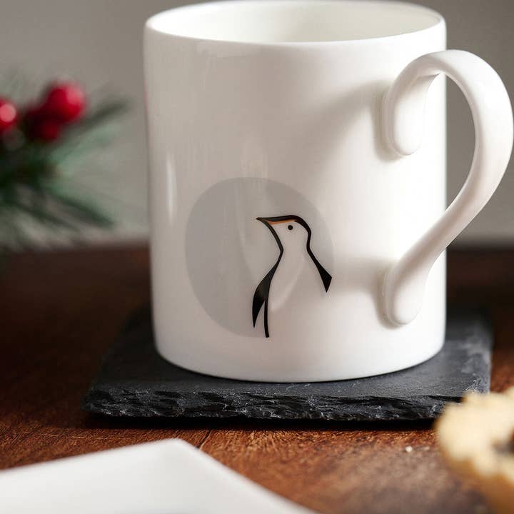 Jin Designs - Wholesale Coffee Mug - Penguin in the Window Mug1