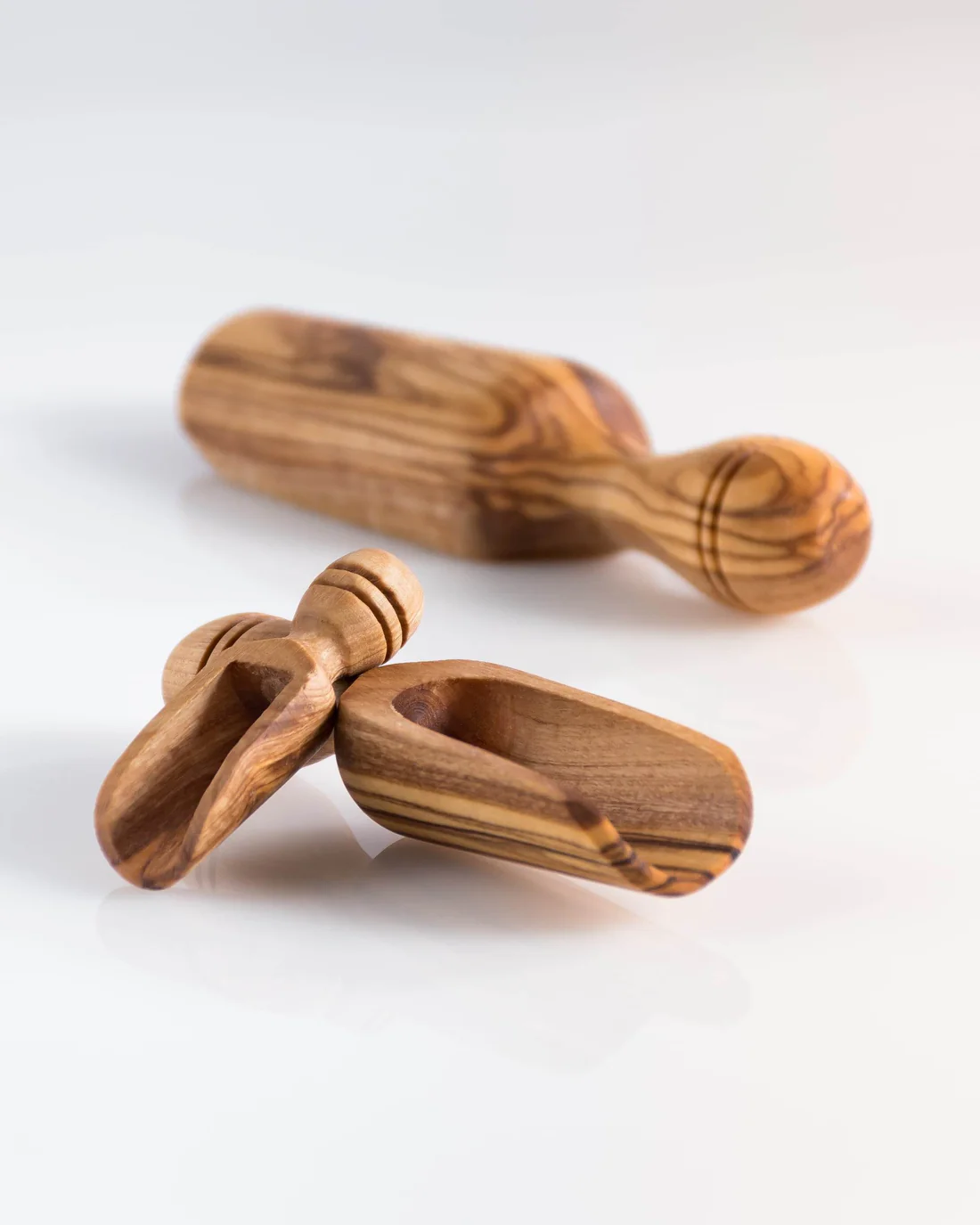 Carré Olive Wood - Wholesale Kitchen Tool/Gadget - Olive wood Scoop Small 2"- Salt and spices2