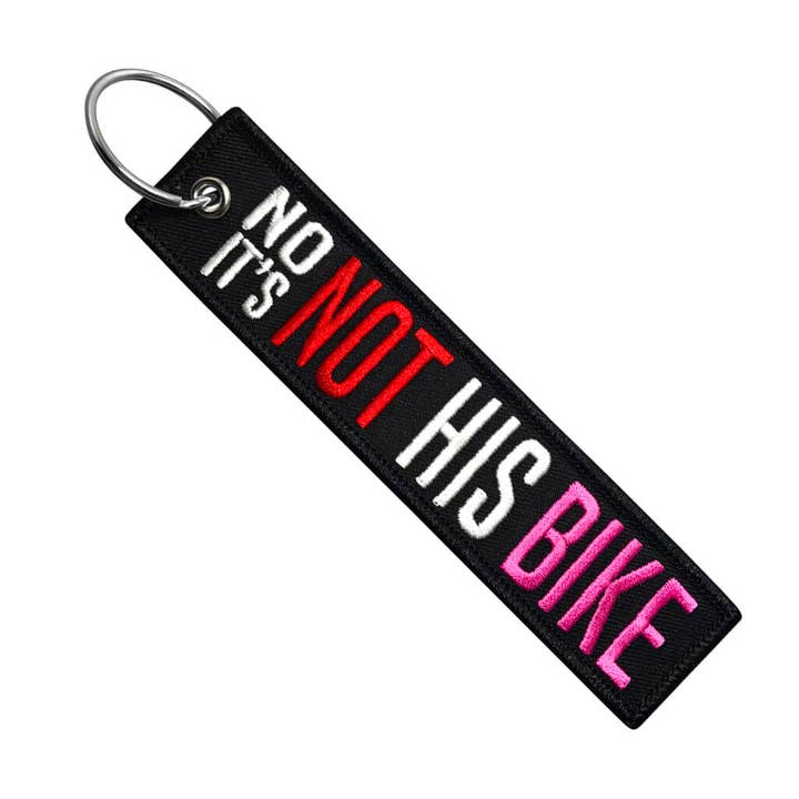 Not His Bike - Motorcycle Keychain for wholesale by Moto Loot