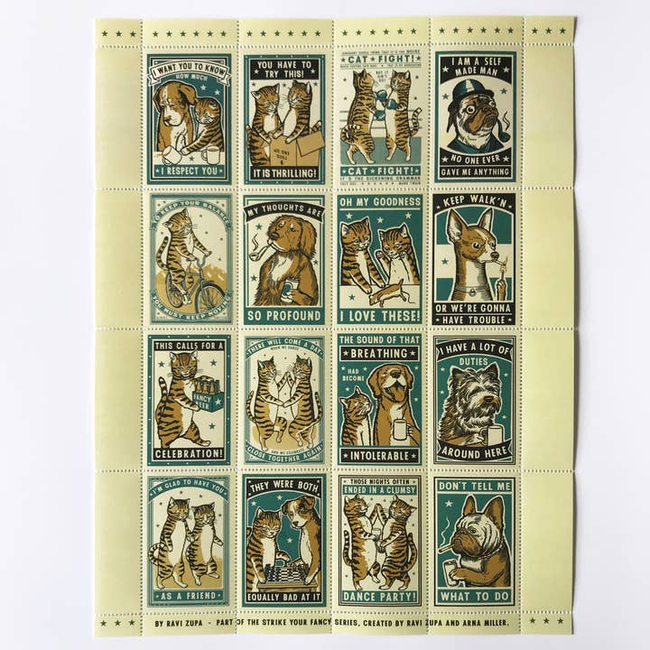 The Portland Stamp Company – wholesale Gummistämpel/dekorativ stämpel – Komplicerade vänskap - Slicka & Stick Frimärken0