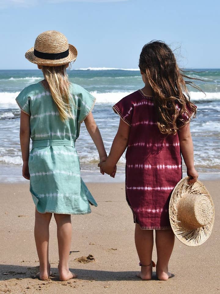 Textili Kaftans – wholesale Kaftan - Dam – Barn Tie Dye Kaftan - Sjöjungfru