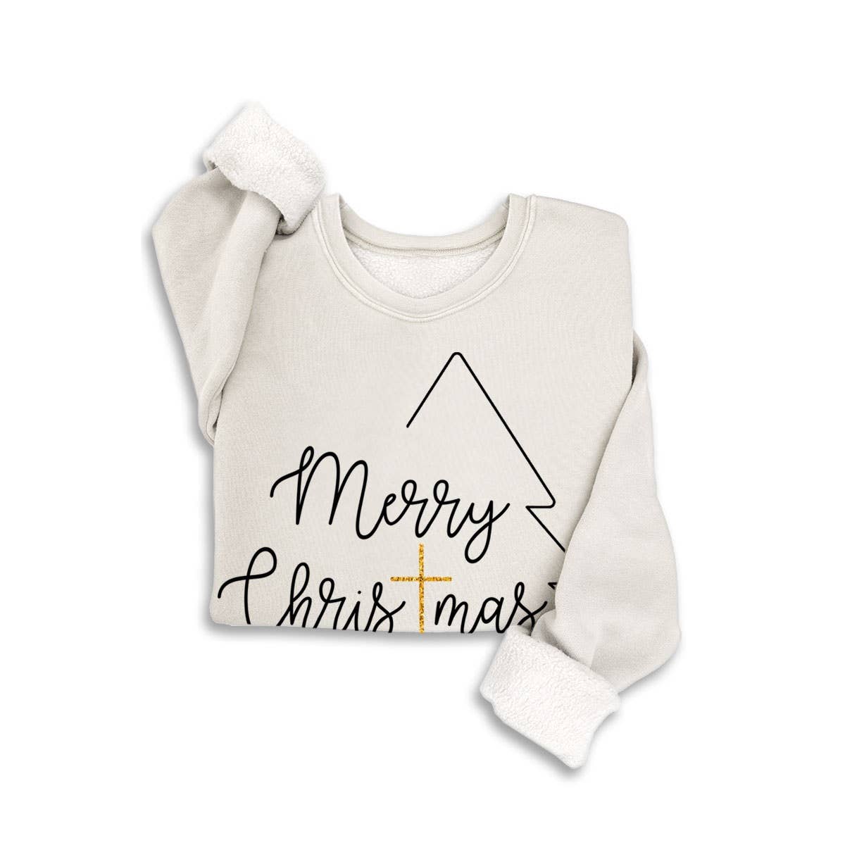 HRTandLUV - Wholesale Graphic Sweatshirt - Women's - MERRY CHRISTMAS GLITTER MINERAL SWEATSHIRTS1