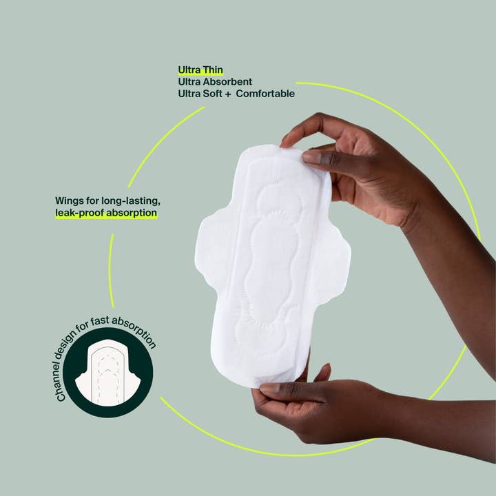 Iris + Arlo - Wholesale Menstrual pad/liner - Bulk (40) - 100% Organic Daily Pads - Resealable Bag11