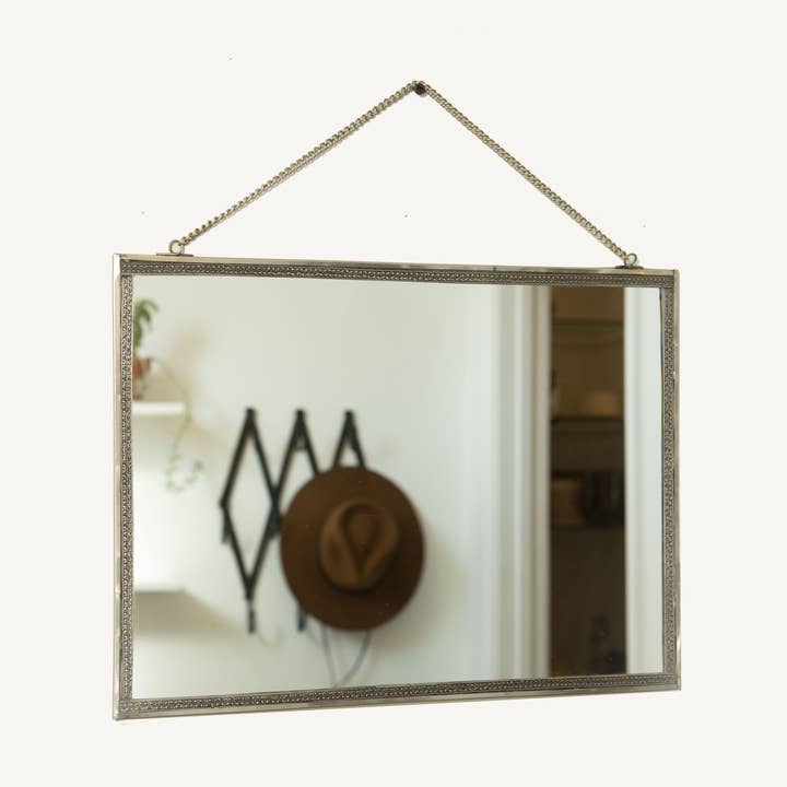 Pewter Mirror 16x12 for wholesale by Civil Alchemy