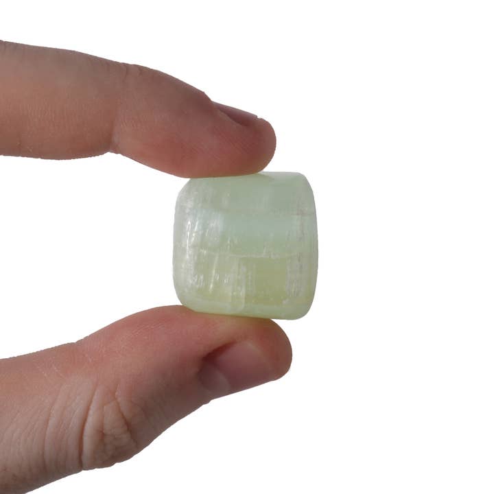 Stonebridge Imports - Wholesale Spiritual Stone/Crystal - Pistachio Green Calcite Tumbled Stones