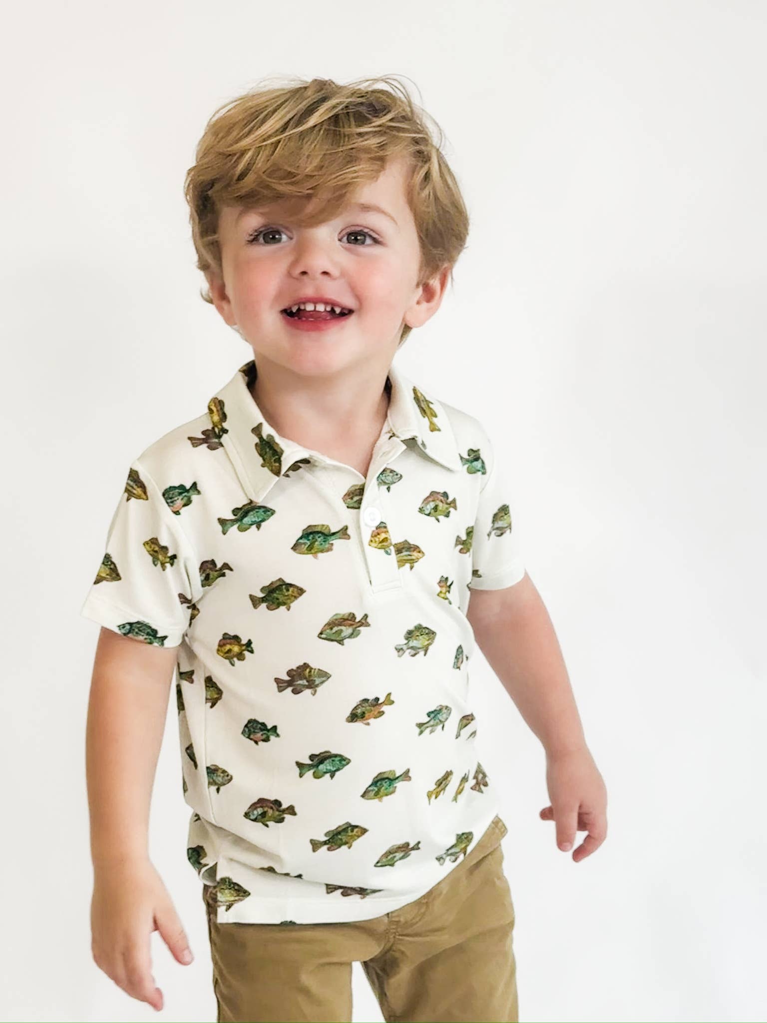 Goosies – Großhandel Hemd – Kinder – See-Fisch - SS-Poloshirt1