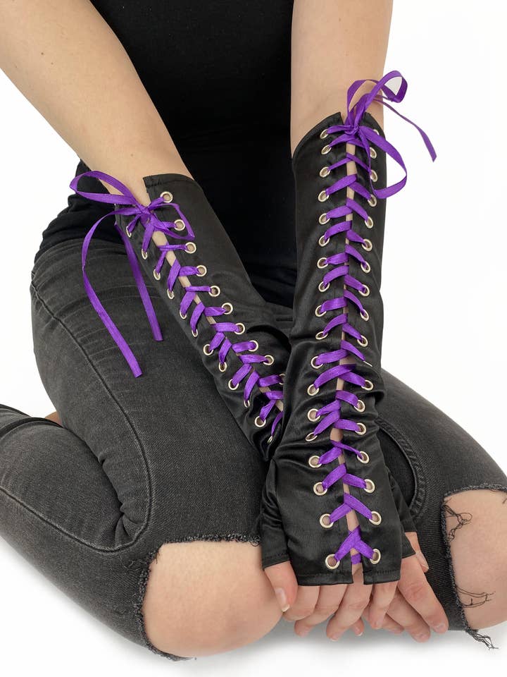 Lace Up Gloves for wholesale by Pamela Mann