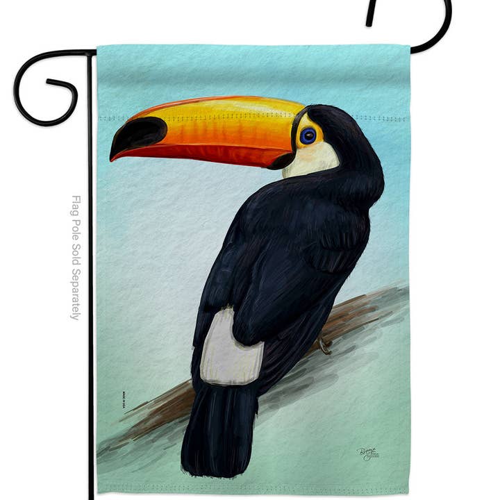 Two Group Flag Co - Wholesale Vlag - Vlag Toco Toucan Vogel Tropisch Tuinhuis 2-zijdig huis