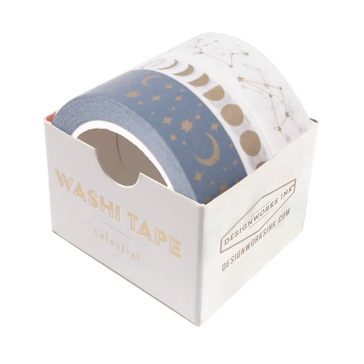 Washi Tape, Set Of 3 - Celestial for wholesale by DesignWorks Ink