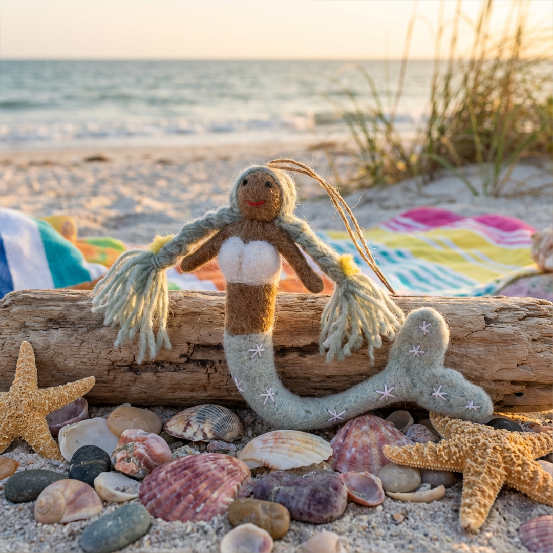 Felt So Good - Wholesale Ornament - Handmade Felt Magical Mermaids Hanging Decorations13