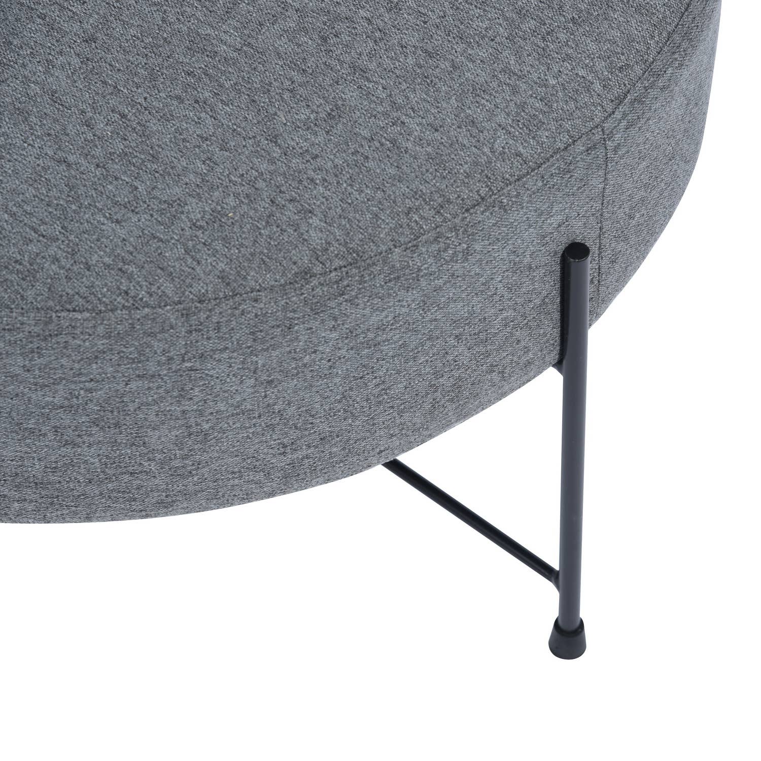 39F Inc. - Wholesale Cabinet - #Give Away# Round Ottoman Stool-Grey5