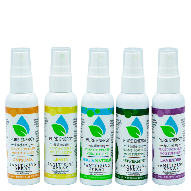 Pure Energy Apothecary - Wholesale Hand Sanitizer - Sanitizing Spray Travel Size Display1