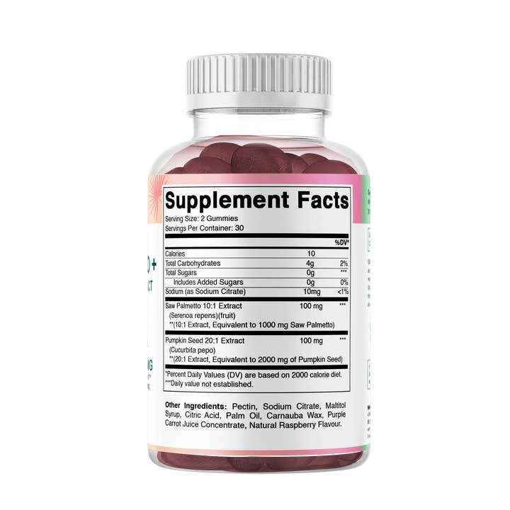 Vitamatic - Wholesale Oral Supplement/Vitamin - Vitamatic| Saw Palmetto with Pumpkin Seed |Raspberry Flavor8