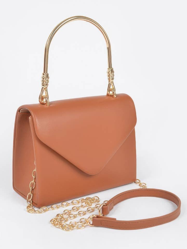 Vegan Metal Handle Bag for wholesale by Blak Wardrob