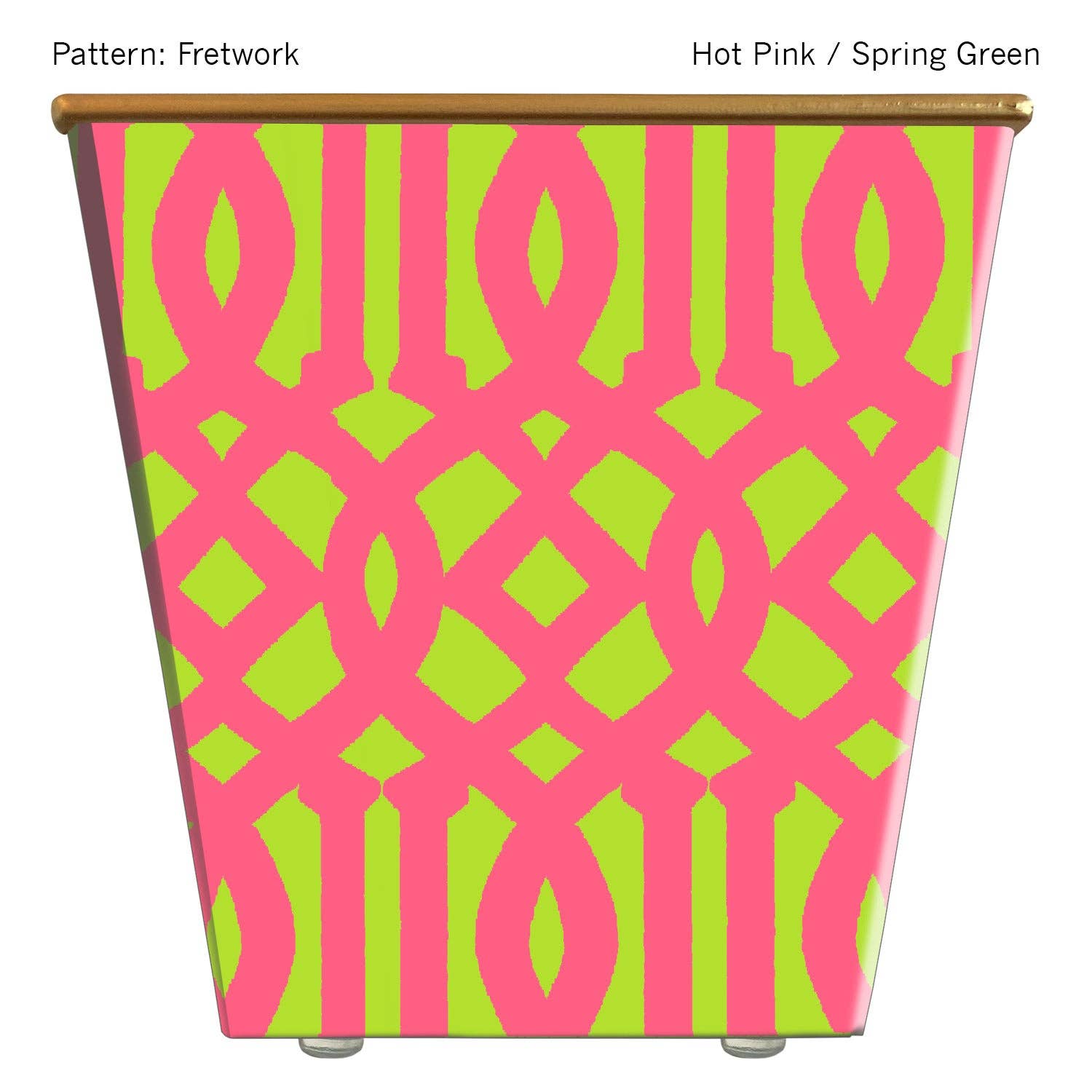 Hedge Farm Candles and Containers - Wholesale Plant Pot - Fretwork Cachepot Container Only14