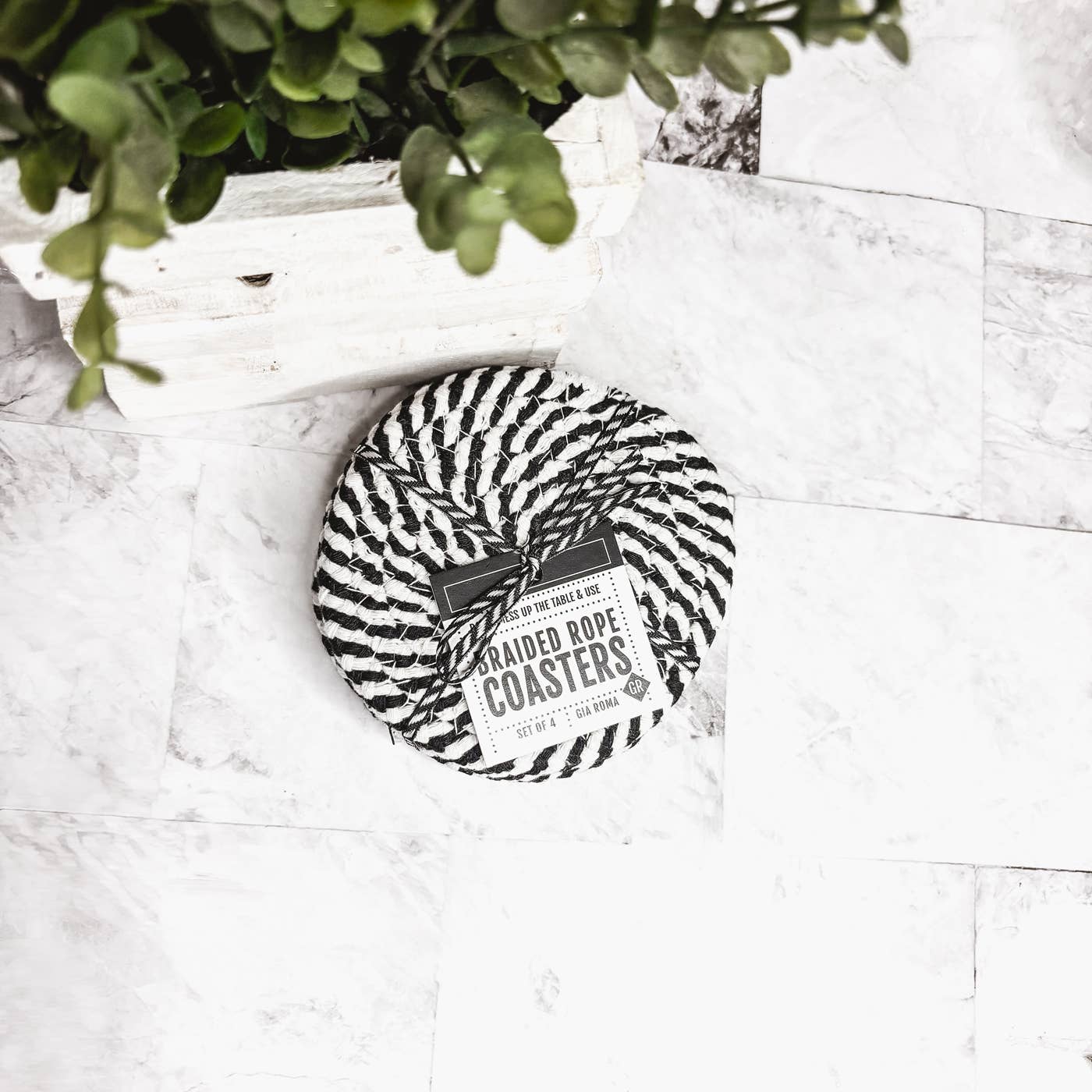 Gia Roma - Wholesale Coasters - Fall Fabric Coaster Sets, Gift Ready | Autumn Tabletop Decor93