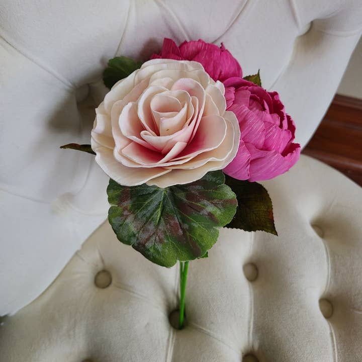 Wyldcraft Woods - Wholesale Artificial Flowers - Valentine Peony Bouquet