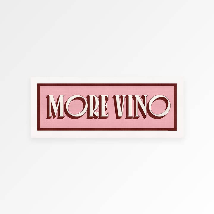 Proper Good – wholesale Art print – More Vino Panoramic Framed Print