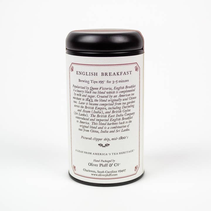 Oliver Pluff & Company - Wholesale Loose Tea - English Breakfast - Loose Tea in Signature Tea Tin4