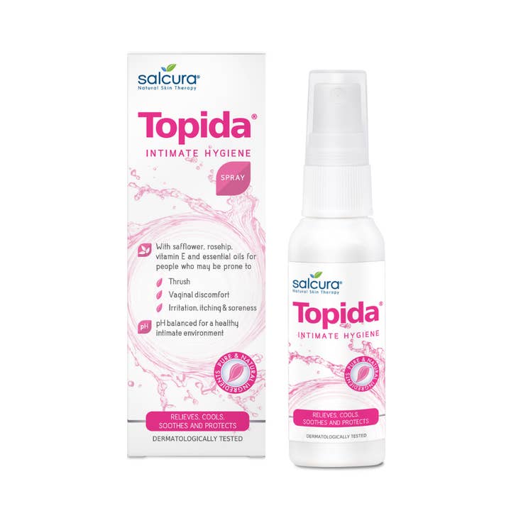 Topida Intimate Hygiene Spray for wholesale by Salcura Natural Skin Therapy EU