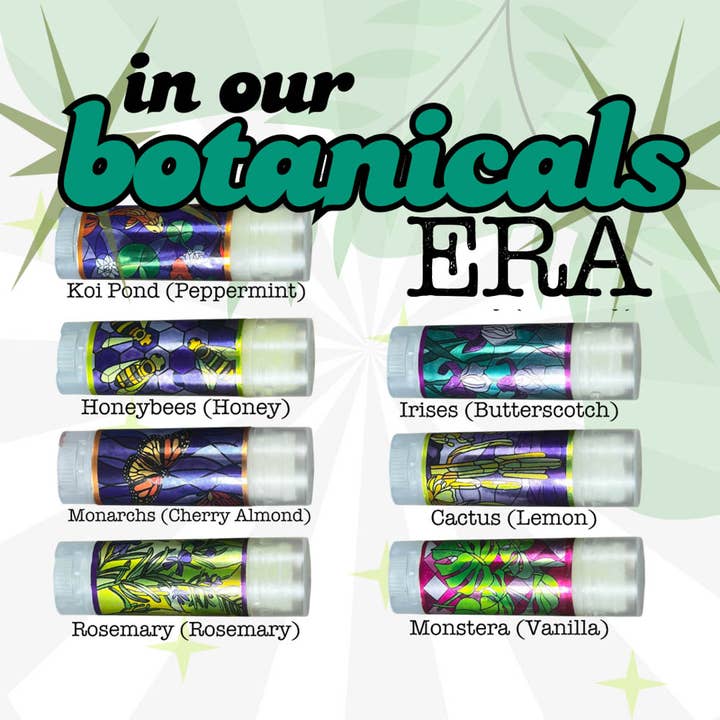 Serious Lip Balm - Wholesale Lip Balm - Basil Botanical Lip Balms - Brand New Design for Spring!