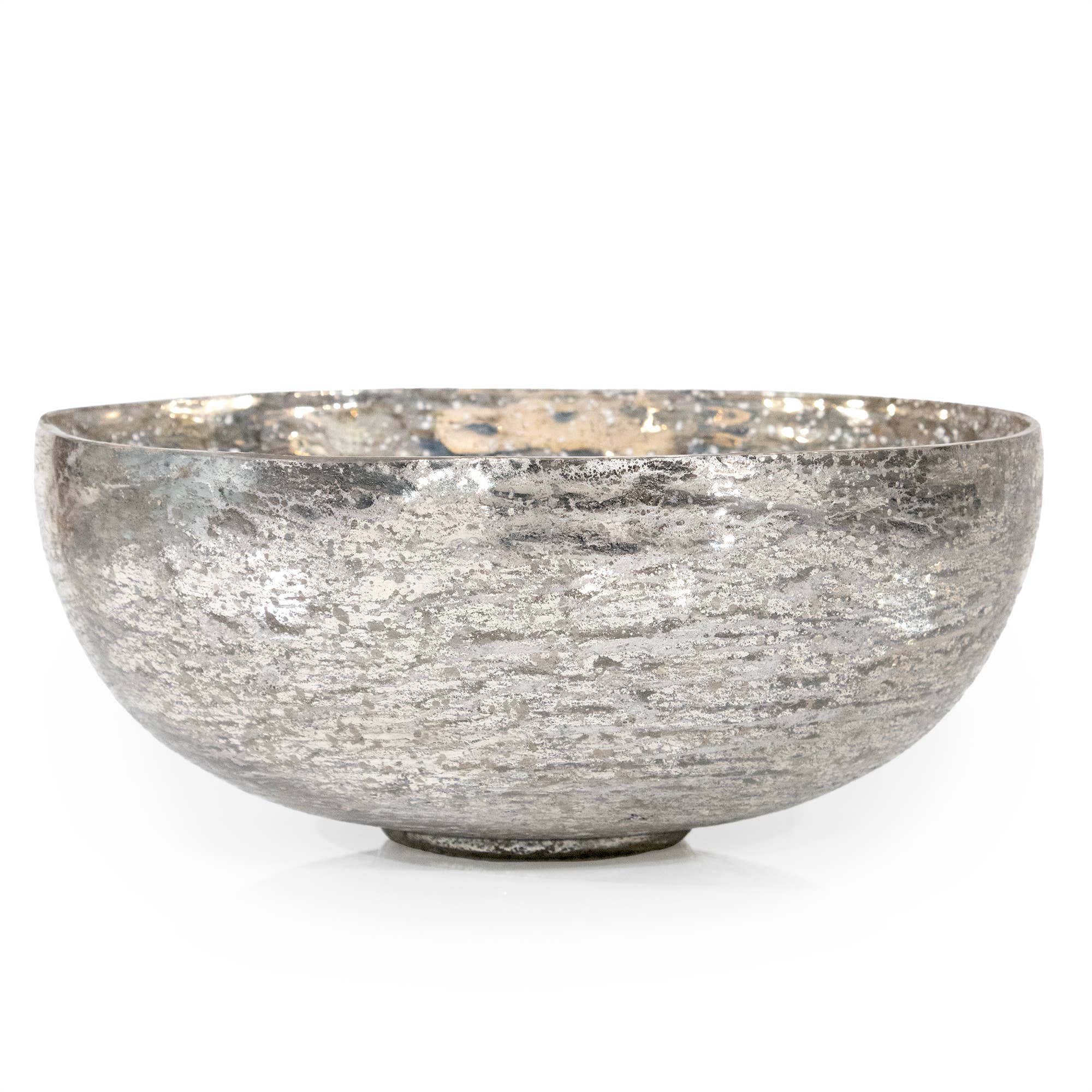 Mercury Glass Silver Decorative Bowl for wholesale on Faire