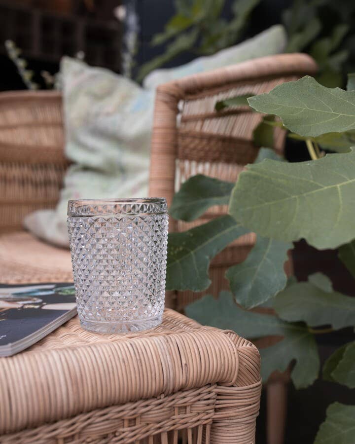 VAN VERRE - Wholesale Drinking Glass/Cup - DIAMOND WATER GLASS NEW, CLEAR0