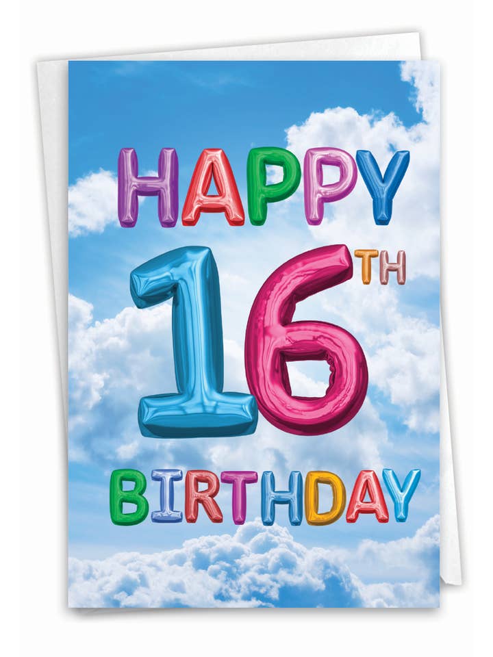 Birthday Card - Inflated Messages - 16 for wholesale by NobleWorks