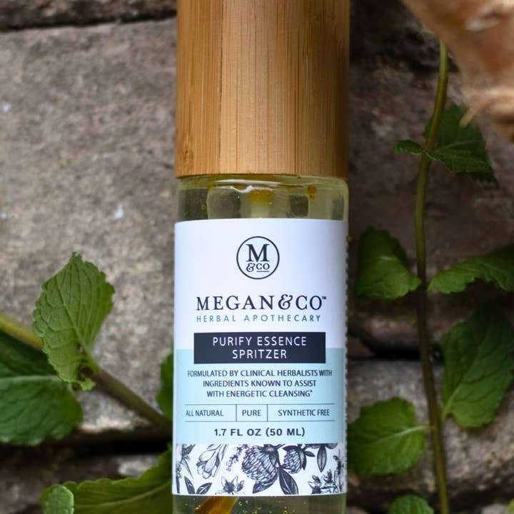 MEGAN & CO. Herbal Apothecary - Vendita all'ingrosso Spray per tessuti e ambienti - Purify Spritzer (50mL) – Un Detergente Energetico2